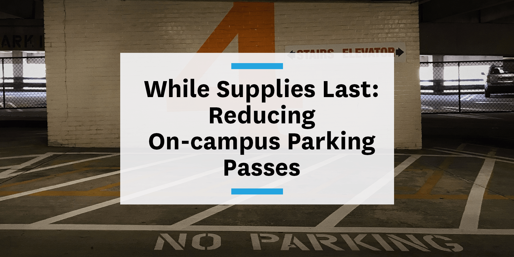 Feature image for reducing on-campus parking passes