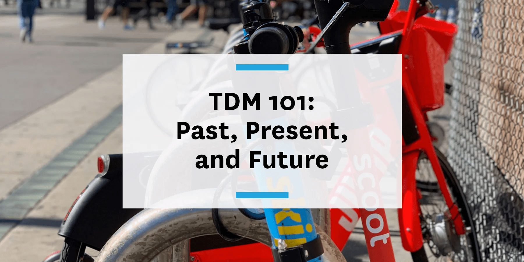 Feature image for TDM 101 past, present, future of transportation demand management